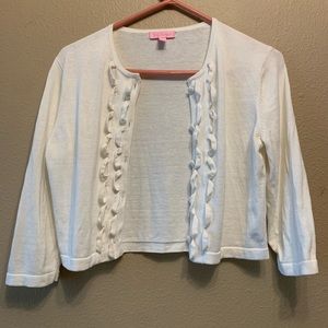 Lilly Pulitzer White Cardigan 🤍 Size Small